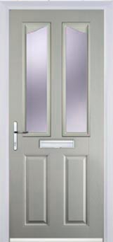 Richmond Gold Lead composite door in Agate Grey