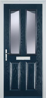 Richmond Gold Lead composite door in Dark Blue