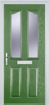 Richmond Gold Lead composite door in Fern Green