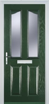 Richmond Gold Lead composite door in Green