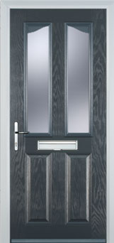 Richmond Gold Lead composite door in Anthracite Grey