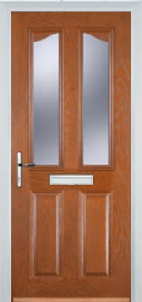 Richmond Gold Lead composite door in Oak
