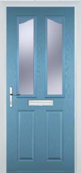 Richmond Gold Lead composite door in Pastel Blue