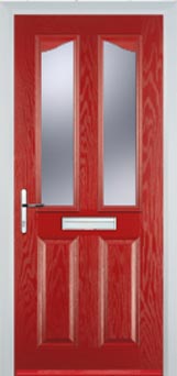 Richmond Gold Lead composite door in Red