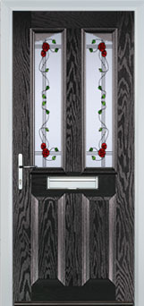 Richmond Mayflower composite door in Black-Brown