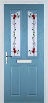 Richmond Mayflower composite door in Pastel Blue