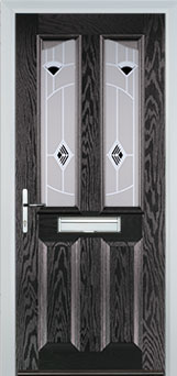 Richmond Murano composite door in Black-Brown