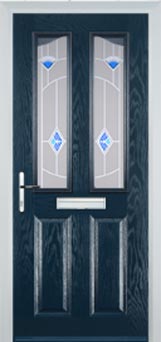 Richmond Murano composite door in Dark Blue