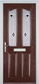 Richmond Murano composite door in Darkwood