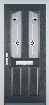 Richmond Murano composite door in Anthracite Grey