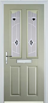 Richmond Murano composite door in Pebble Grey