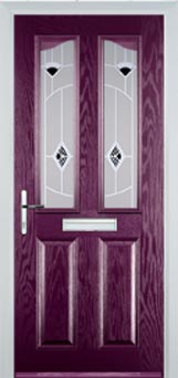 Richmond Murano composite door in Purple Violet
