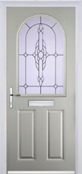 Wimbledon Cotswold composite door in Agate Grey
