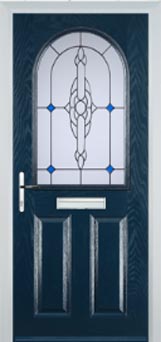 Wimbledon composite door in Dark Blue