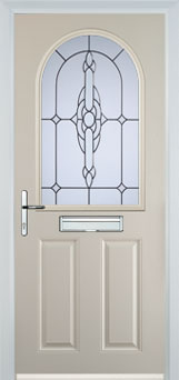 Wimbledon Cotswold composite door in Cream