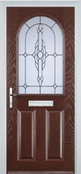 Wimbledon composite door in Darkwood