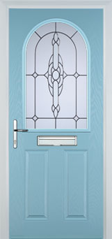 Wimbledon composite door in Duck Egg Blue
