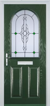 Wimbledon Cotswold composite door in Green