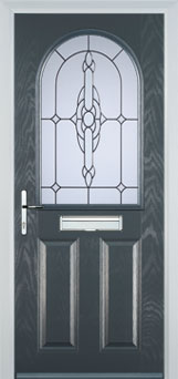 Wimbledon composite door in Anthracite Grey