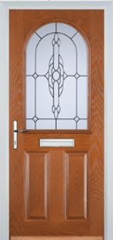 Wimbledon Cotswold composite door in Oak