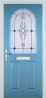 Wimbledon composite door in Pastel Blue