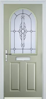 Wimbledon composite door in Pebble Grey