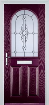 Wimbledon composite door in Purple Violet