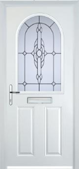 Wimbledon Cotswold composite door in White