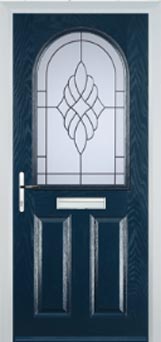 Wimbledon Cesario composite door in Dark Blue