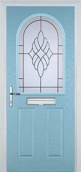 Wimbledon Cesario composite door in Duck Egg Blue