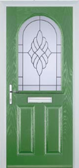Wimbledon Cesario composite door in Fern Green