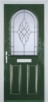 Wimbledon Cesario composite door in Green