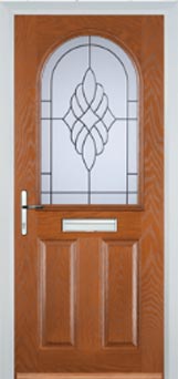 Wimbledon Cesario composite door in Oak