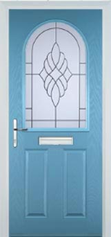 Wimbledon Cesario composite door in Pastel Blue