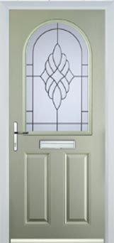 Wimbledon Cesario composite door in Pebble Grey