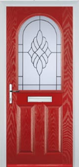 Wimbledon Cesario composite door in Red