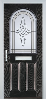 Wimbledon Chantilly composite door in Black-Brown