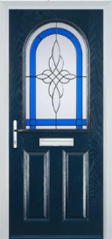 Wimbledon Chantilly composite door in Dark Blue