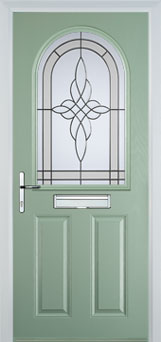 Wimbledon Chantilly composite door in Chartwell Green
