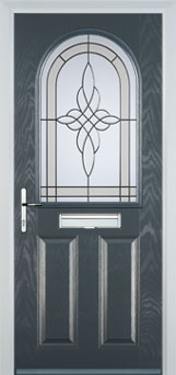 Wimbledon Chantilly composite door in Anthracite Grey
