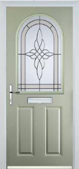 Wimbledon Chantilly composite door in Pebble Grey