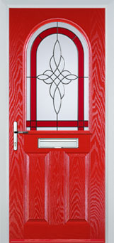 Wimbledon Chantilly composite door in Poppy Red