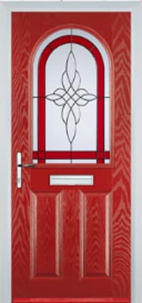 Wimbledon Chantilly composite door in Red
