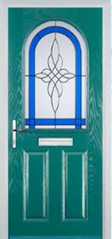 Wimbledon Chantilly composite door in Turquoise Blue