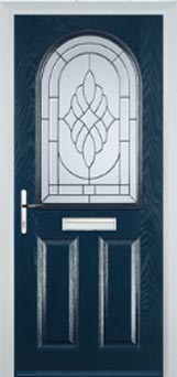 Wimbledon Everglade composite door in Dark Blue
