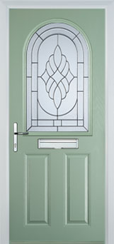 Wimbledon Everglade composite door in Chartwell Green