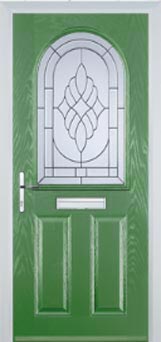 Wimbledon Everglade composite door in Fern Green