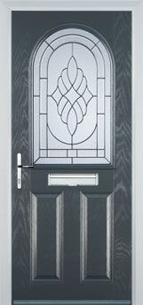 Wimbledon Everglade composite door in Anthracite Grey