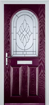 Wimbledon Everglade composite door in Purple Violet