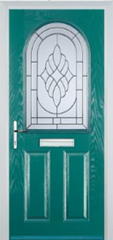 Wimbledon Everglade composite door in Turquoise Blue